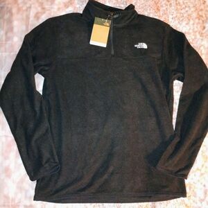 The North Face Black Half-Zip Anchor Fleece Pullover Mens Medium